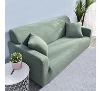LNXSESN Copridivano 3 Posti Verde Salvia Copridivano Spandex Copri Divano AntiGraffio Moderna per Cani e Gatti Copridivano Angolare Copridivani Elastici Universale Copridivano con Penisola