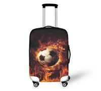 LNXSESN Cprivaligia Modello Rosso Mattone Copri Valigia Media Elastica Cover Valigia Lavabile Anti-Graffio Cprivaligia con Cerniera Copri Trolley Riusabile Luggage Cover Per 26-28 Pollici