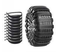 LNZKX Catene Neve Auto per Nissan X-Trail X Trail T33 T32 T31 T30 / Qashqai J12 J11 J10 J11 J12 +2, Reusable Catene Regolabili Antiscivolo Auto Fascette Cavi per Pneumatici da 165-275mm