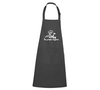 "Lo Chef ha sempre Ragione" Grembiule da Cucina Personalizzato Idea Regalo Festa del Papà Nonno Natale Pasqua Compleanno Cucina Pranzo Cena Cibo Fornelli Grigliata Braciata Stampa Alta Qualità