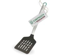 Lo chef incontra Fackelmann - Paletta da taglio di alta qualità in acciaio inox con silicone, resistente al calore fino a 230 °C, lavabile in lavastoviglie, ideale per padelle rivestite