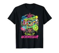 Lo Chiamano Norwegian Funny America Wild Art Maglietta