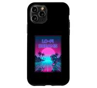 Lo-Fi Dreams Vaporwave 80s Aesthetic Synthwave Sunset Custodia per iPhone 11 Pro