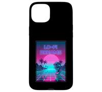 Lo-Fi Dreams Vaporwave 80s Aesthetic Synthwave Sunset Custodia per iPhone 15 Plus