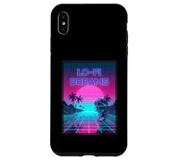 Lo-Fi Dreams Vaporwave 80s Aesthetic Synthwave Sunset Custodia per iPhone XS Max