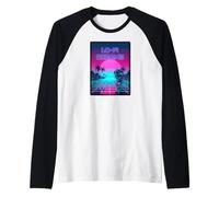 Lo-Fi Dreams Vaporwave 80s Aesthetic Synthwave Sunset Maglia con Maniche Raglan