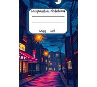 Lo-Fi Nights City Street Aesthetic - 6x9 Lined Notebook for Urban Explorers, Students & Night Owls | 120-Page Retro Cityscape Journal, Study Playlist Companion & Coffee Shop Writing Pad