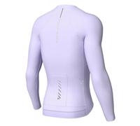 Lo.gas Maglia da ciclismo da uomo, a maniche corte, con chiusura lampo su tutta la lunghezza, con 3 tasche, Manica lunga viola, M