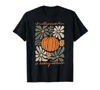 Lo loderò in ogni stagione, zucca autunno autunno Gesù Maglietta