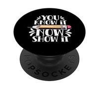 Lo Sapete Ora Dimostratelo Giorno Del Test Insegnante PopSockets PopGrip Adesivo