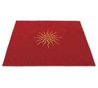 LO SCARABEO Rosso Velluto Tarocchi Panno 80x80cm Ricamato Altare Panno
