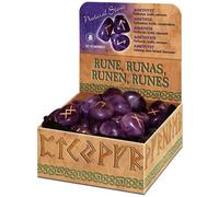LO SCARABEO Set Di Rune In Ametista Con 25 Pietre, Borsa E Guida