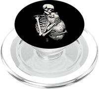 Lo Scheletro Tiene g Amanti del Gatto - Gatto Mamma Papà PopSockets PopGrip per MagSafe