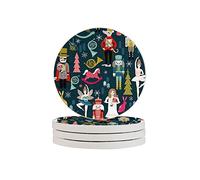 Lo Schiaccianoci Due Pezzi Sottobicchieri Resistenti al Calore Piattini Riutilizzabili per Bevande Bicchieri da Vino Piante Tazze Tazze