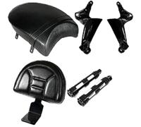 Lo schienale posteriore con pioli passeggeri PEGS Black Seat Sissy Bar compatibile con motociclette selezionate tra cui Modelli di giudice cannoniere di Las Vegas Boardwalk(F)