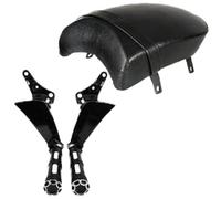 Lo schienale posteriore con pioli passeggeri PEGS Black Seat Sissy Bar compatibile con motociclette selezionate tra cui Modelli di giudice cannoniere di Las Vegas Boardwalk(E)