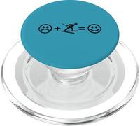 Lo sci rende felice amante dello sci divertente appassionato di sport invernali PopSockets PopGrip per MagSafe