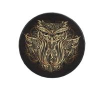 Lo sciamano, il tamburo Sami, il tamburo pagano, Ornamenti for tamburo sciamanico realizzati a mano con gufo, design di decorazione dall'aspetto squisito, tamburo a mano con bacchetta,