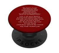 Lo scopo del tuo tempo qui la vita è tutta su Gesù PopSockets PopGrip Adesivo