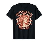 Lo Sguardo Femminile Medusa Ritratto Mitologia Greca Maglietta