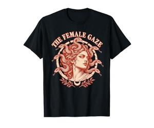 Lo Sguardo Femminile Medusa Ritratto Mitologia Greca Maglietta