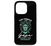 Lo sguardo femminile pietrificano il patriachy Custodia per iPhone 13 Pro