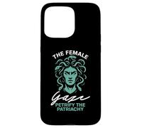 Lo sguardo femminile pietrificano il patriachy Custodia per iPhone 15 Pro Max