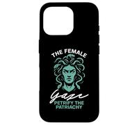 Lo sguardo femminile pietrificano il patriachy Custodia per iPhone 16 Pro