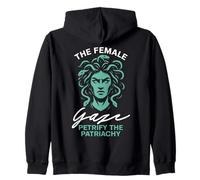Lo Sguardo Femminile pietrificano Il patriachy Felpa con Cappuccio
