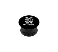 lo sguardo sul mio viso è un avvertimento, non un invito Bold PopSockets PopGrip Adesivo