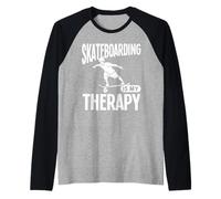 Lo Skateboard è la mia Terapia Maglia con Maniche Raglan