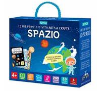 Lo spazio. Le mie prime attività arts & crafts. Ediz. a colori. Con 4 fondali. Con 200 trasferibili. Con 50 Adesivi