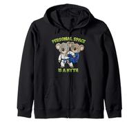 Lo Spazio Personale è Un Mito - Jiu Jitsu Back Control Humor Felpa con Cappuccio