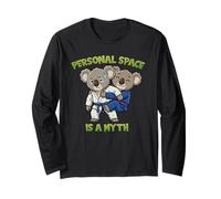 Lo Spazio Personale è Un Mito - Jiu Jitsu Back Control Humor Maglia a Manica