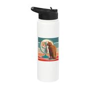Lo specchio del gatto rosso riflette la forza della Stainless Steel Insulated Water Bottle