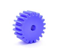 Lo spessore 10mm dell'ingranaggio cilindrico 2 del modulo 20mm di nylon blu ha portato la trasmissione potenza dei denti 58-100(75 Teeth)
