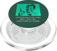 Lo spiego ma ho lasciato i miei pastelli a casa divertente sarcastico PopSockets PopGrip per MagSafe