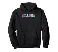 Lo Spirito degli Appassionati del Colorful Pride dei Bulldogs Felpa con Cappuccio