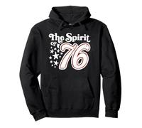 Lo Spirito del '76 Happy Independence Day Unisex Felpa con Cappuccio
