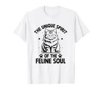 Lo spirito unico dell'anima felina Amante dei gatti Feline Pet Maglietta