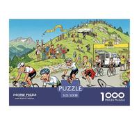 Lo Sprint finale della corsa in bicicletta Puzzle in Legno Impermeabile Puzzles Da 1000 Pezzi Per Adulti Impossibili Giochi Di Impegnativi