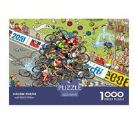 Lo Sprint finale della corsa in bicicletta Puzzle in Legno Impermeabile Puzzles Da 1000 Pezzi Per Adulti Sfidanti E Rompicapo Giochi Di Puzzle Impegnativi