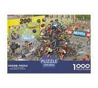 Lo Sprint finale della corsa in bicicletta Puzzle in Legno Impermeabile Puzzles Da 1000 Pezzi Per Adulti Colorati Giochi Di Puzzle Impegnativi