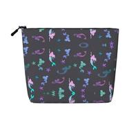 Lo spuntino riutilizzabile ha colorato le belle borse della stampa della sirena, borsa da toilette di viaggio di grande capacità, borse di trucco con la chiusura lampo