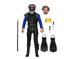 LO SQUALO Jaws Action Figure Richard Dreyfuss as Matt Hooper Shark Cage NECA