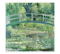 Lo stagno delle ninfee Poster di Claude Monet 100 x 100 cm Verde Quadri Decorazione per pareti