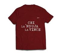 Lo Statale Jonico Maglia 'Chi la 'nduja la Vince (Taglia XL, Amaranto)