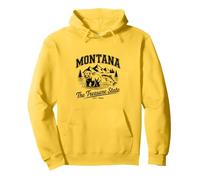 Lo Stato del Tesoro, Montana, Amercia, Bellezza Naturale e Fauna Selvatica Felpa con Cappuccio