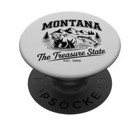 Lo stato del tesoro, Montana, Amercia, Bellezza naturale e fauna selvatica PopSockets PopGrip Adesivo