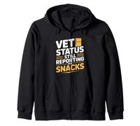 Lo stato del veterinario continua a segnalare per gli snack Veterans Day Felpa con Cappuccio